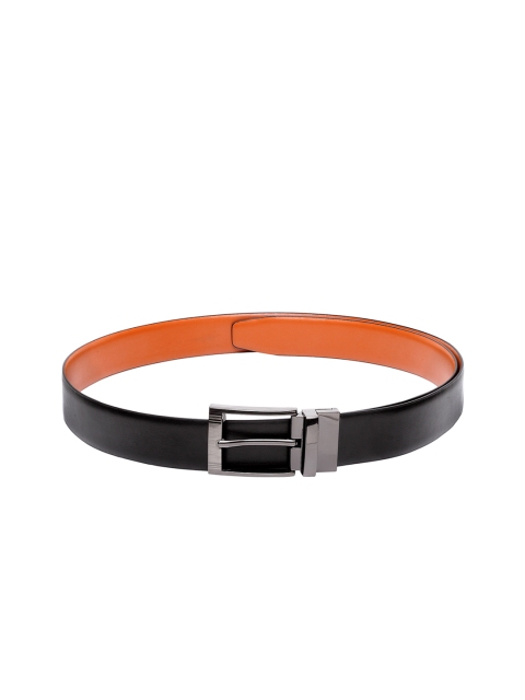 

Apsis Men Black & Tan Brown Solid Reversible Belt