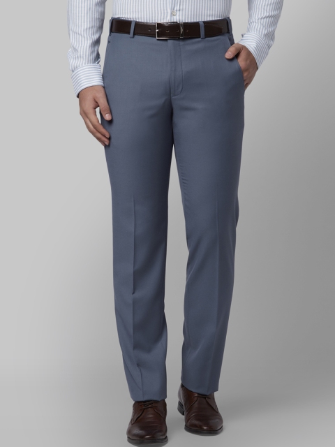

Park Avenue Men Blue Slim Fit Solid Formal Trousers