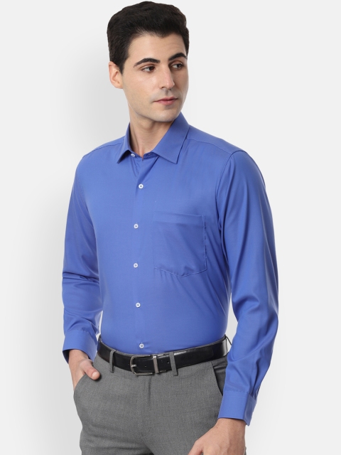 

Van Heusen Men Blue Regular Fit Solid Formal Shirt