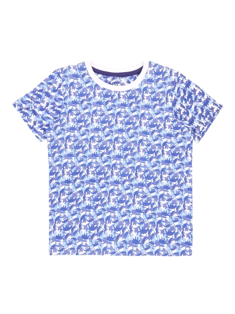 

Pantaloons Junior Boys Blue Printed Round Neck T-shirt