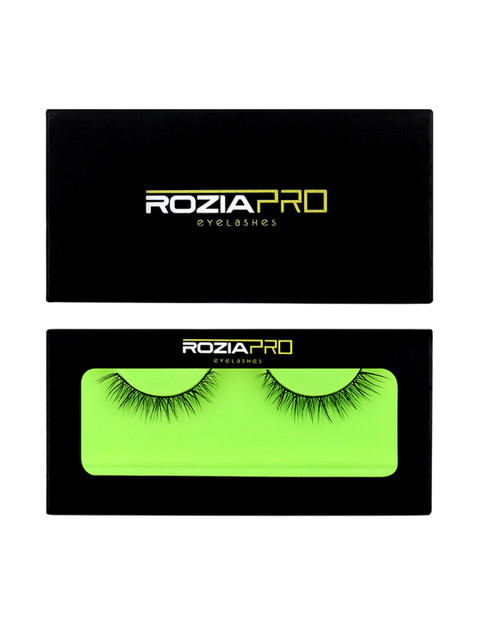 

Rozia Women Black Reusable Artificial Eyelashes