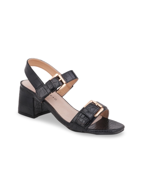 

London Rag Women Black Solid Leather Heels