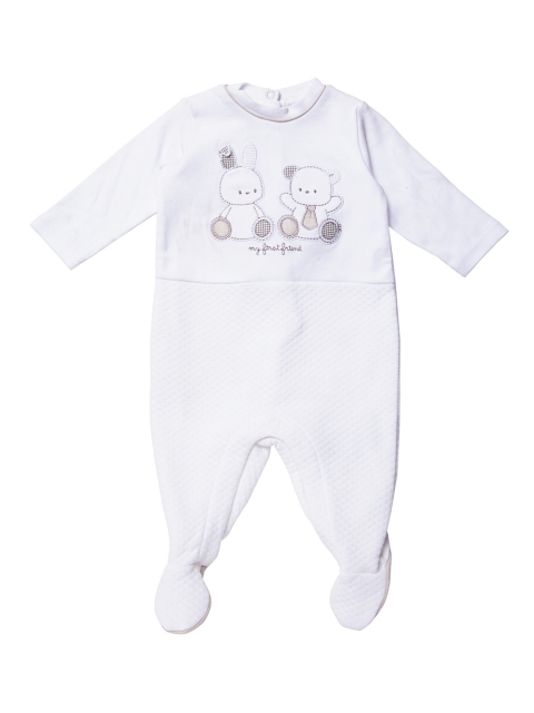 

Chicco Infants White Embroidered Bodysuit