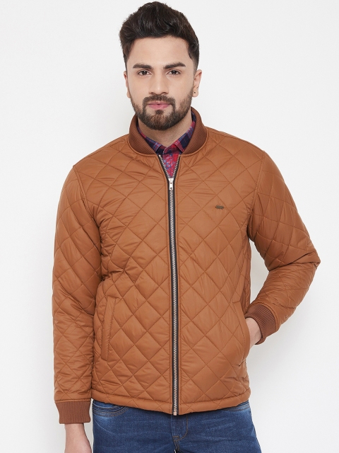 

Canary London Men Tan Brown Solid Lightweight Quilted Jacket