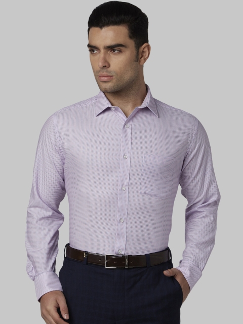 

Park Avenue Men Red & Blue Regular Fit Printed Formal Shirt