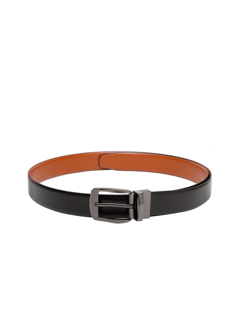 

Apsis Men Black & Tan Brown Solid Reversible Belt