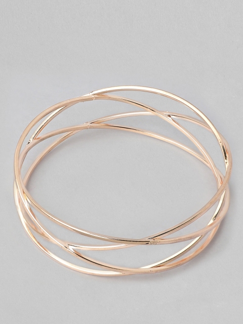 Rubans Gold Plated Wired Bangle