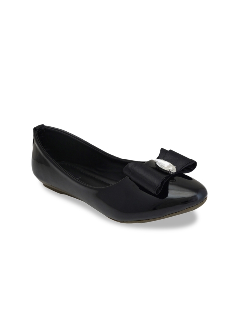 

Kielz Women Black Solid Embellished Ballerinas