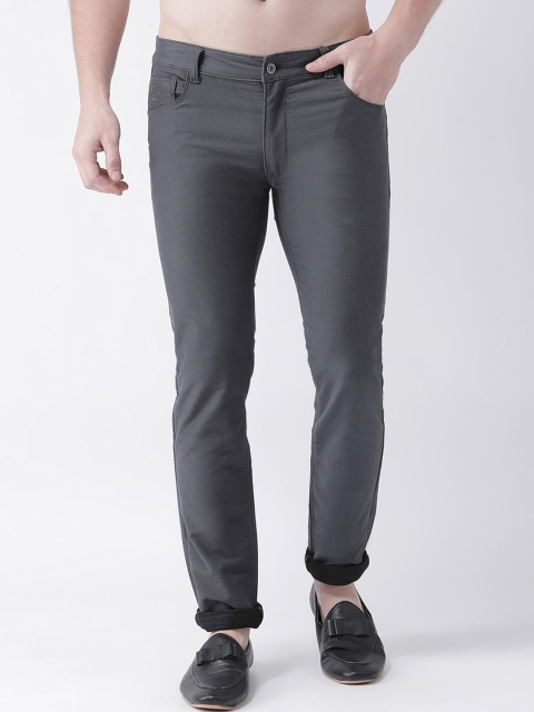 

Rex Straut Jeans Men Grey Slim Fit Mid-Rise Clean Look Stretchable Jeans