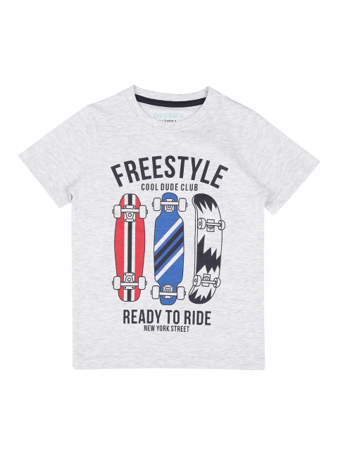 

Pantaloons Junior Boys Grey Printed Round Neck T-shirt