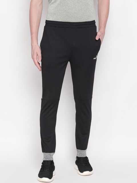 

FiTZ Men Black & Grey Colourblocked Slim-Fit Joggers