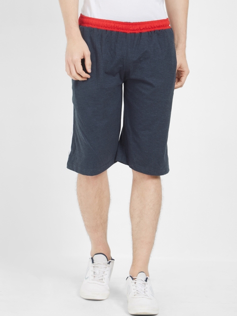 

FiTZ Men Blue Solid Regular Fit Regular Shorts