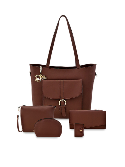 

LaFille Brown Solid Shoulder Bag