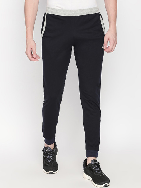 

FiTZ Men Navy Blue Solid Slim-Fit Joggers