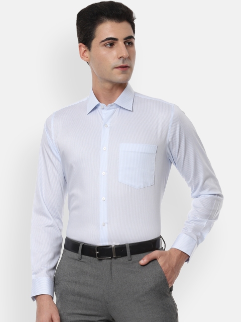 

Van Heusen Men Blue Slim Fit Striped Formal Shirt