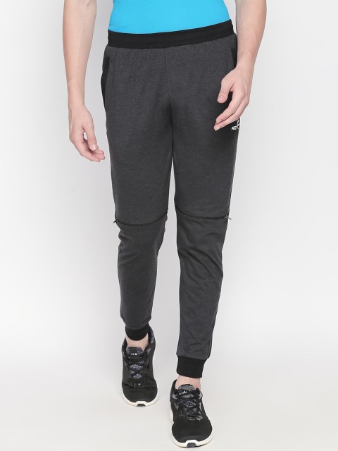 

FiTZ Men Charcoal Grey Solid Slim Fit Joggers