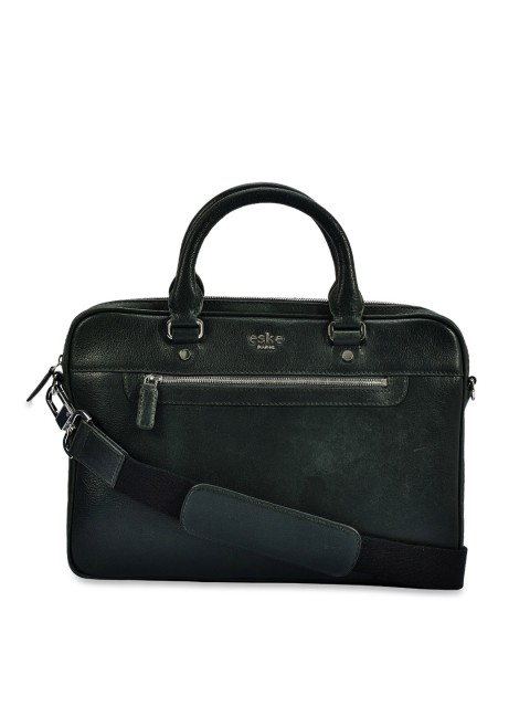 

Eske Men Green Leather Solid Laptop Bag