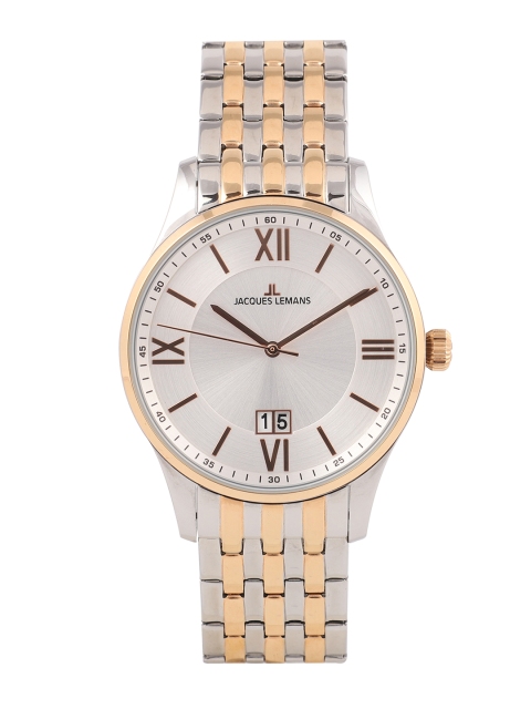 

Jacques Lemans Men Silver-Toned Analogue Watch 1-1845R