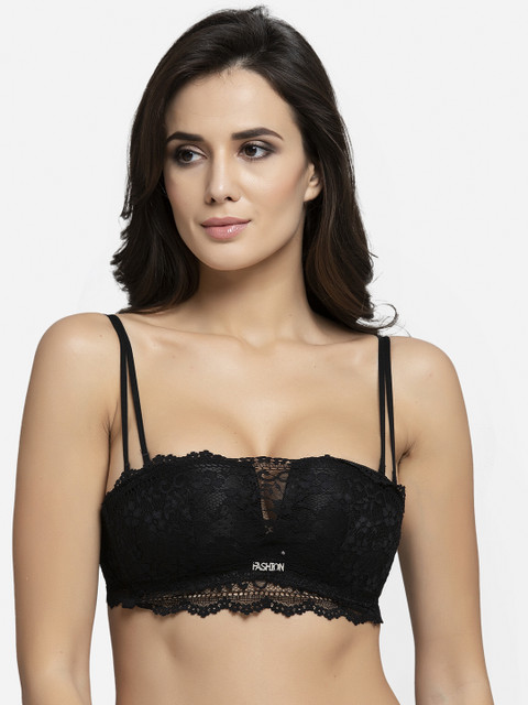 

AVANT-GARDE PARIS Black Solid Non-Wired Heavily Padded Everyday Bra 662385450261