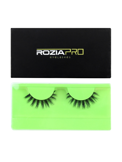 

Rozia Women Black Reusable Artificial Eyelashes