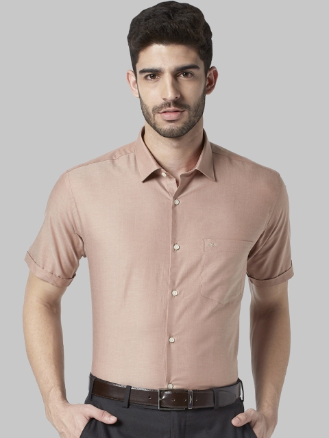 

Park Avenue Men Taupe Slim Fit Solid Formal Shirt