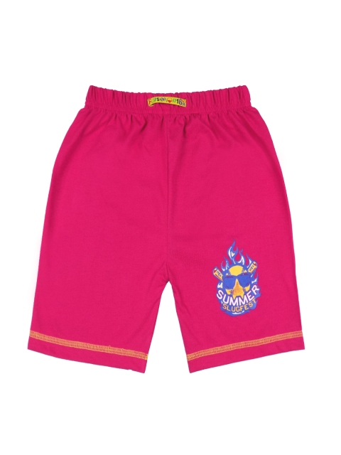 

SWEET ANGEL Boys Pink Solid Regular Shorts