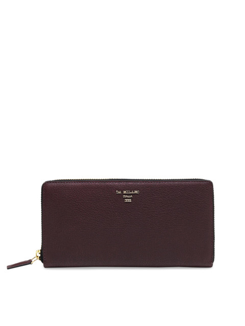 

Da Milano Women Purple Solid Zip Around Wallet