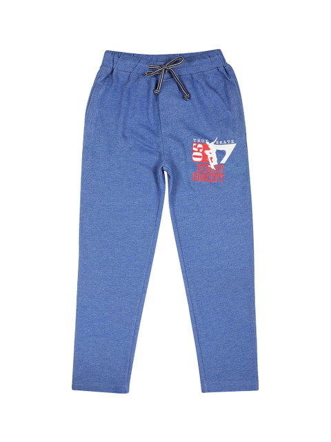 

Lil Tomatoes Boys Blue Solid Track Pants