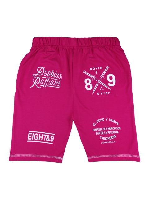 

SWEET ANGEL Boys Pink Printed Regular Fit Regular Shorts