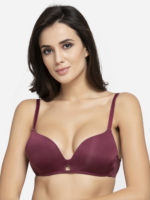 

AVANT-GARDE PARIS Purple Solid Non-Wired Lightly Padded Push-Up Bra 662326344062