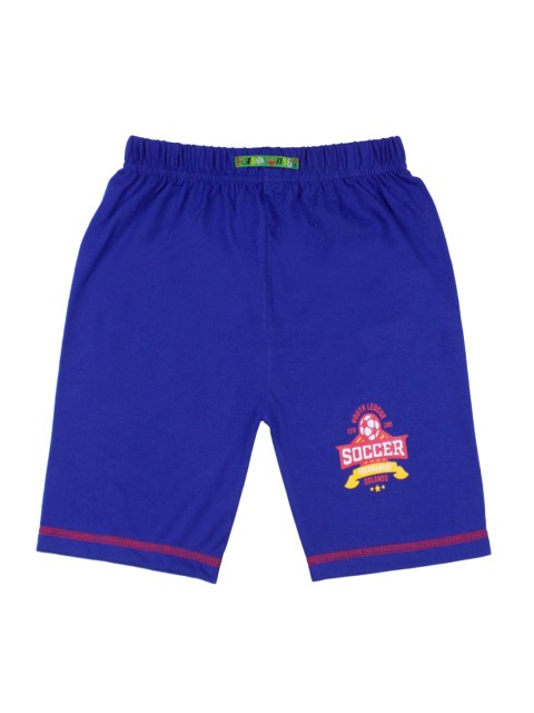 

SWEET ANGEL Boys Blue Printed Regular Fit Regular Shorts