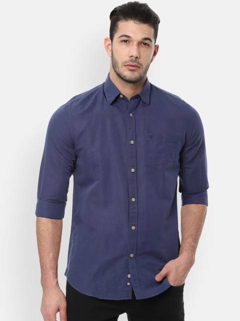 

Van Heusen Sport Men Blue Slim Fit Solid Casual Shirt
