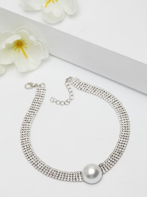 

AVANT-GARDE PARIS Rhodium-Plated Antique Necklace, Silver