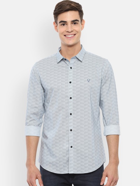 

Allen Solly Sport Men Blue Slim Fit Printed Casual Shirt
