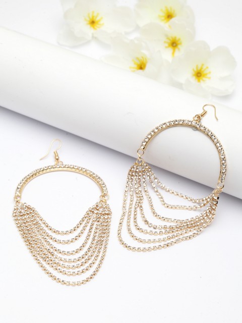 

AVANT-GARDE PARIS Gold-Toned Contemporary Drop Earrings