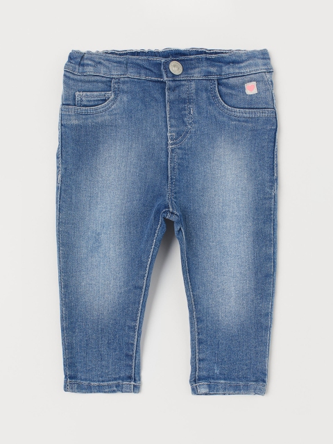 

H&M Girls Blue Solid Stretchable Jeans