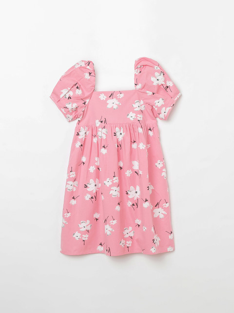 

Fame Forever by Lifestyle Girls Pink Floral Printed A-Line Dress
