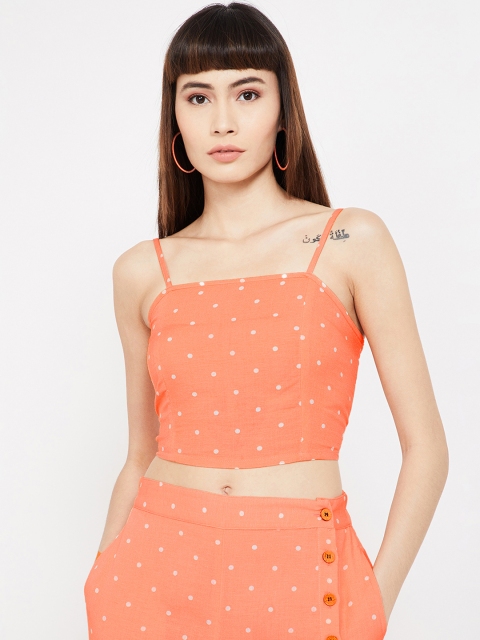 

Ginger by Lifestyle Women Orange Printed Top