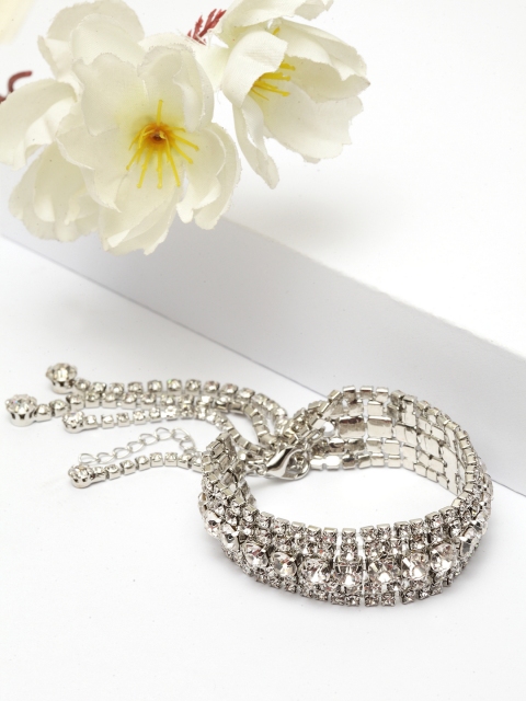 

AVANT-GARDE PARIS Rhodium-Plated Silver-Toned Link Bracelet