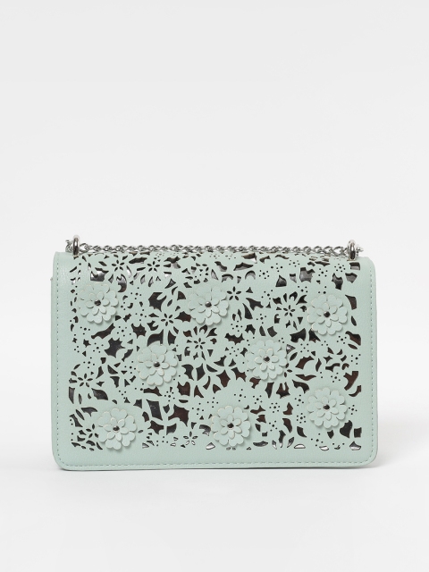 

Ginger by Lifestyle Green & Gold-Coloured Embellished Sling Bag