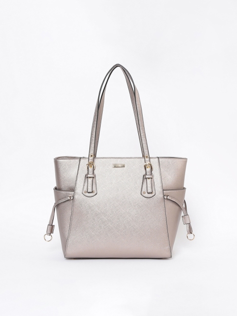 

CODE by Lifestyle Gunmetal-Toned Solid Shoulder Bag, Metallic