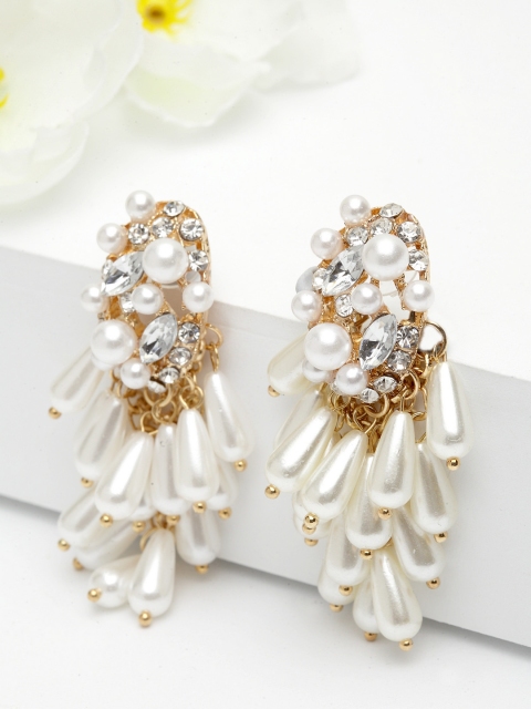 

AVANT-GARDE PARIS White Gold Plated Classic Antique Drop Earrings