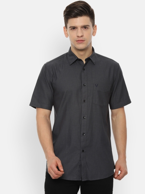 

Allen Solly Men Grey Slim Fit Printed Casual Shirt