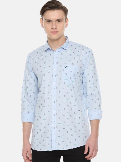 

Solly Jeans Co. Men Blue Regular Fit Printed Casual Shirt