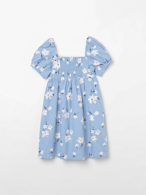 

Fame Forever by Lifestyle Girls Blue Floral Printed A-Line Dress