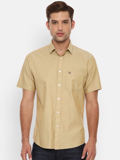 

Allen Solly Men Beige Slim Fit Printed Casual Shirt