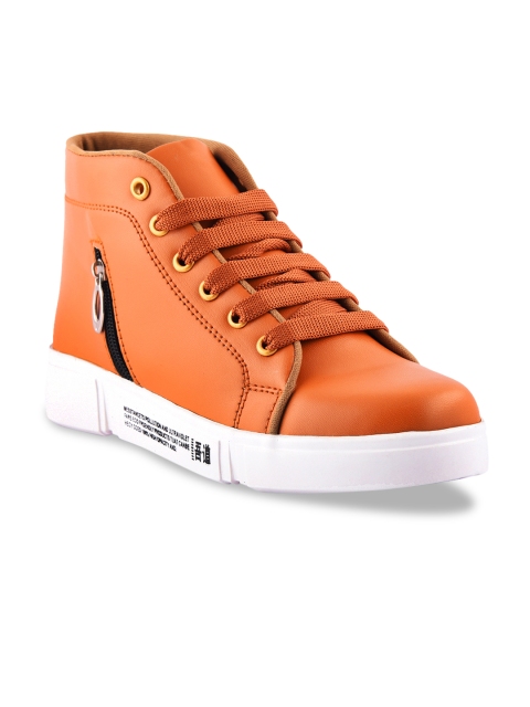 

ZAPATOZ Women Orange Solid Sneakers