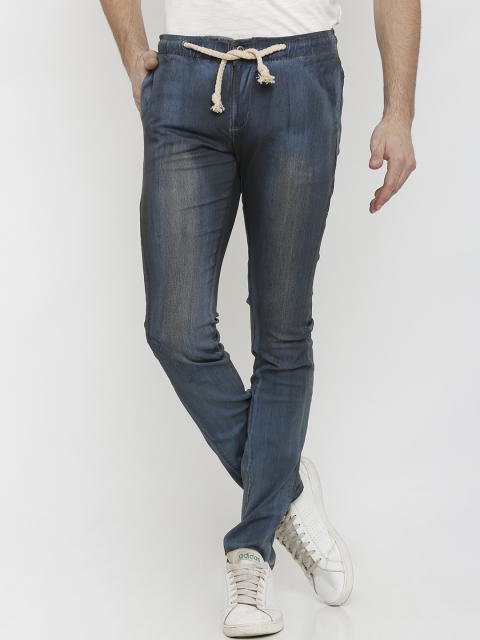 

Rex Straut Jeans Men Blue Slim Fit Mid-Rise Clean Look Jeans