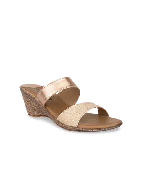 

SOLES Women Rose Gold Solid Heels