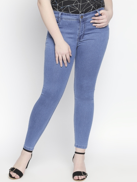 

High Star Women Blue Slim Fit Mid-Rise Clean Look Stretchable Jeans